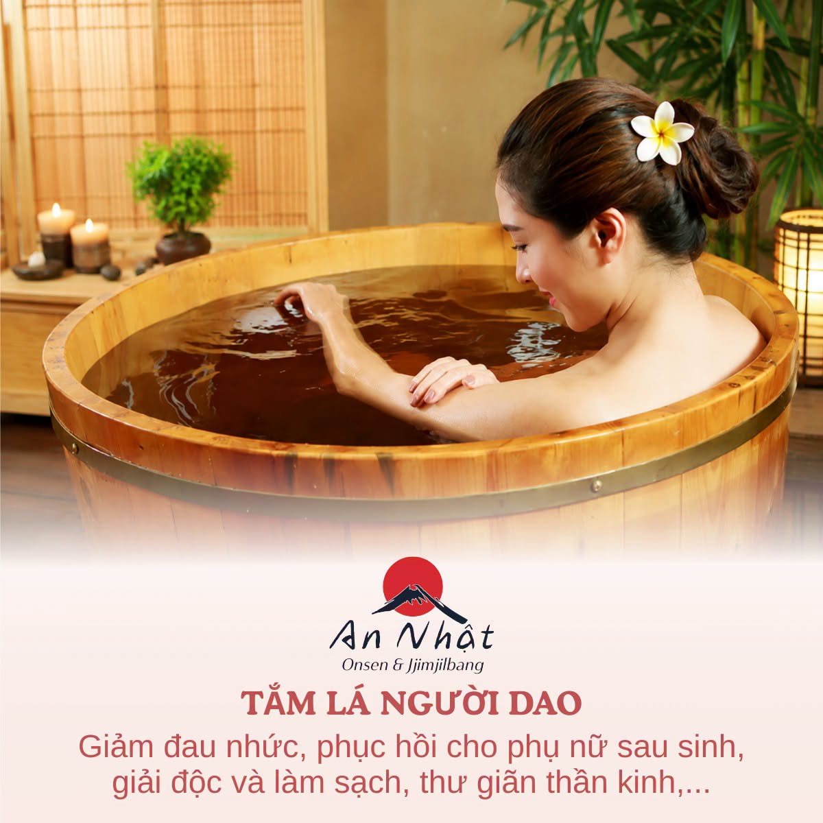 Trải nghiệm tắm lá thư giãn